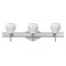 Besa Lighting Tay Tay Vanity, Carrera, Satin Nickel Finish, 3x5W LED 3SW-560519-LED-SN - alternate 1
